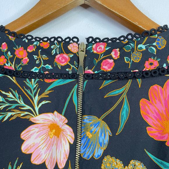 Kate Spade Floral Mixed Blossom Fit-and-Flare Dress Cotton Sleeveless womens 12 - Picture 11 of 16